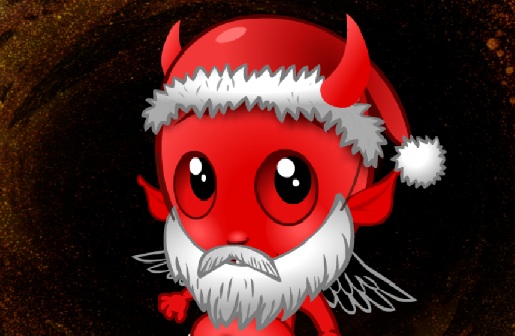 Cheeky Devil Santa Claus